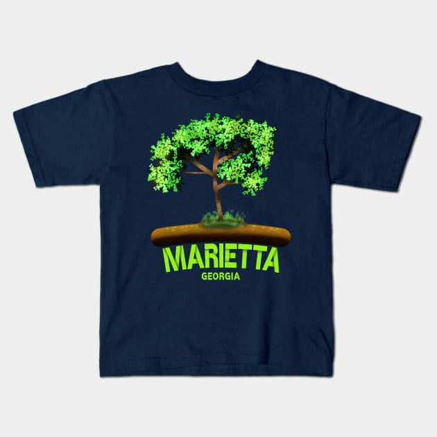 Marietta Georgia Kids T-Shirt by MoMido